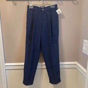 BOY"S GANT SALTY DOG Pleated Front Pants Size 8 in color Navy